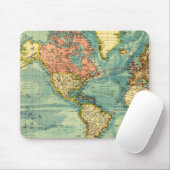 Wereldkaart met Verenigde Staten Muismat (Met muis)