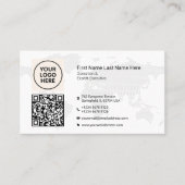 Wereldkaart Modern Corporate Visitekaartje (Voorkant)