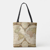  Wereldkaart monogram Draagtas (Achterkant)