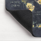 wereldkaart mousepad muismat (Hoek)