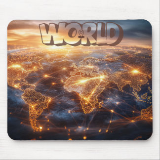 Wereldkaart Muismat Travel-Inspired Muismat