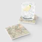  Wereldkaart Onderzetter (Zijkant)