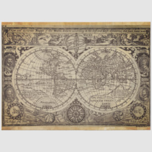 wereldkaart ontkoppelen papier