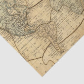 Wereldkaart over Mercators Projection Tissuepapier (Detail)