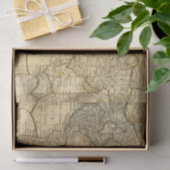 Wereldkaart over Mercators Projection Tissuepapier (Geschenk)