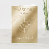 Wereldkaart paspoort Mexico Wedding Destination Pa (Voorkant)