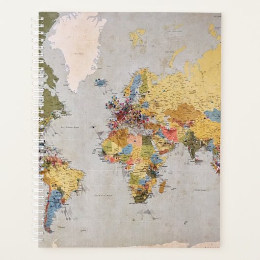 wereldkaart planner (Voorkant)