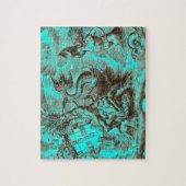 wereldkaart Poseidon Riding Dolphin Legpuzzel (Verticaal)