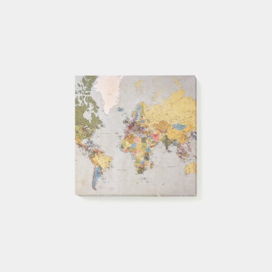 wereldkaart post-it® notes (Voorkant)