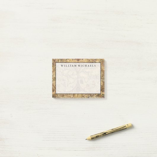 Wereldkaart Post-it® Notes (Op bureau)