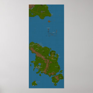 Wereldkaart Poster