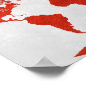 Wereldkaart Poster (Hoek)