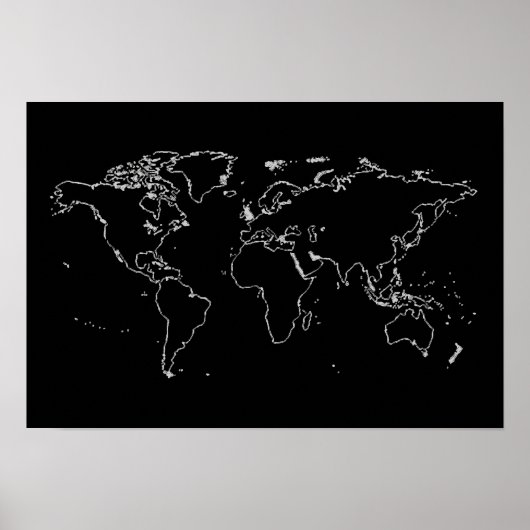 wereldkaart ... poster (Voorkant)