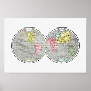 wereldkaart poster