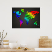 Wereldkaart Poster (Keuken)