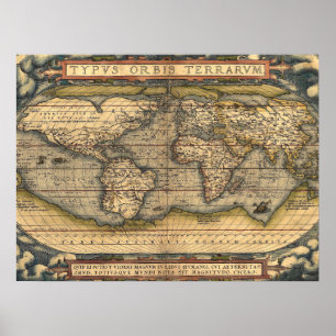 Wereldkaart Poster