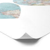 Wereldkaart Poster (Hoek)