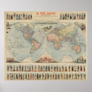 Wereldkaart Poster