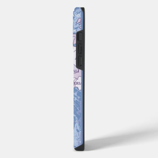 WERELDKAART REIZEN iPhone 14 PRO MAX HOESJE iPhone Hoesje (Linkerkant)