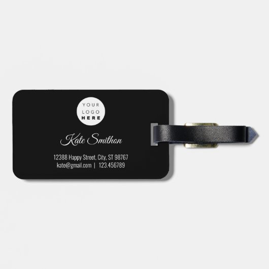 Wereldkaart richt wat een ONEderful Gold Modern Bagagelabel (Achterkant horizontaal)