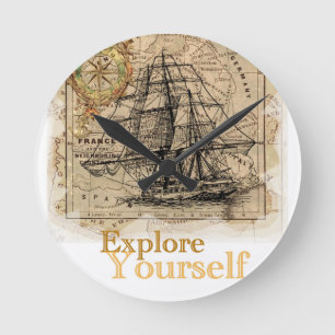 Wereldkaart Ronde Klok