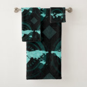 wereldkaart Silhouette Bad Handdoek (Insitu)