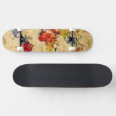 wereldkaart skateboard (Horizontaal)