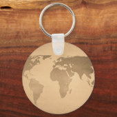 wereldkaart sleutelhanger (Voorkant)