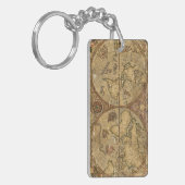 Wereldkaart Sleutelhanger (Voorkant Links)