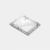  Wereldkaart Sticky Note Pad (Schuin)