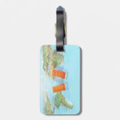 Wereldkaart, stoelen bagagelabel (Achterkant verticaal)