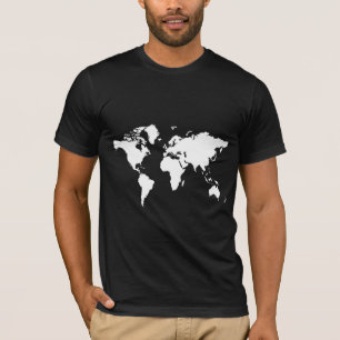 wereldkaart t-shirt