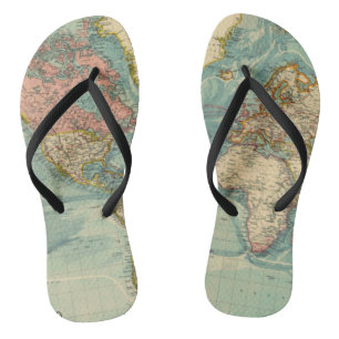  Wereldkaart Teenslippers