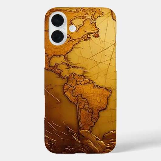 Wereldkaart telefoonhoesje Case-Mate iPhone Case (Achterkant)
