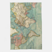  Wereldkaart Theedoek (Verticaal)