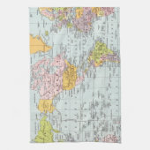  Wereldkaart Theedoek (Verticaal)