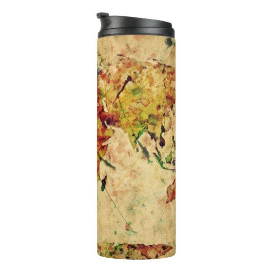 wereldkaart thermosbeker (Geroteerd rechts)