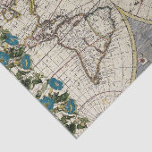 Wereldkaart Tissuepapier (Detail)