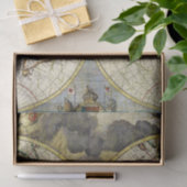  Wereldkaart Tissuepapier (Geschenk)