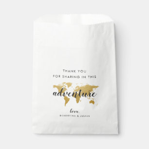 Wereldkaart Travel Theme Cake of Favor Goodie Bags Bedankzakje