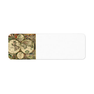 Wereldkaart van 1689 Gifts Etiket