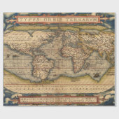  Wereldkaart van Abraham Ortelius 1564 Cadeaupapier (Vlak)