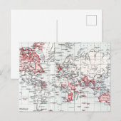 Wereldkaart van de British Possessions in 1904 Briefkaart (Voorkant / Achterkant)