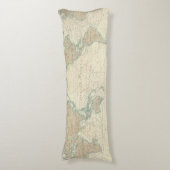 wereldkaart van de verzendkanalen lichaamskussen (Voorkant Verticaal)