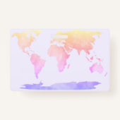 Wereldkaart van Unschooler Student ID Badge (Achterkant)