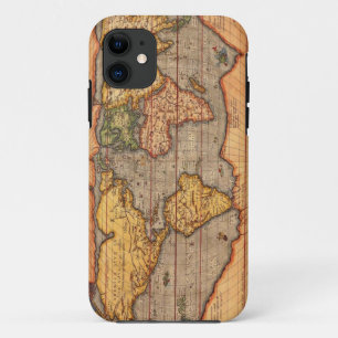 Wereldkaart vanaf 1601 iPhone 11 hoesje