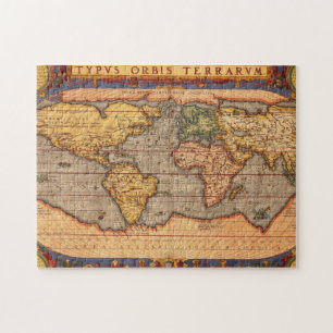 wereldkaart vanaf 1601 legpuzzel
