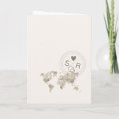 Wereldkaart voor reisweddenschappen - bestemmingsp (Achterkant)