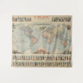  Wereldkaart Wandkleed (Voorkant (horizontaal))