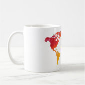 Wereldkaart waterverf - Mok (Links)